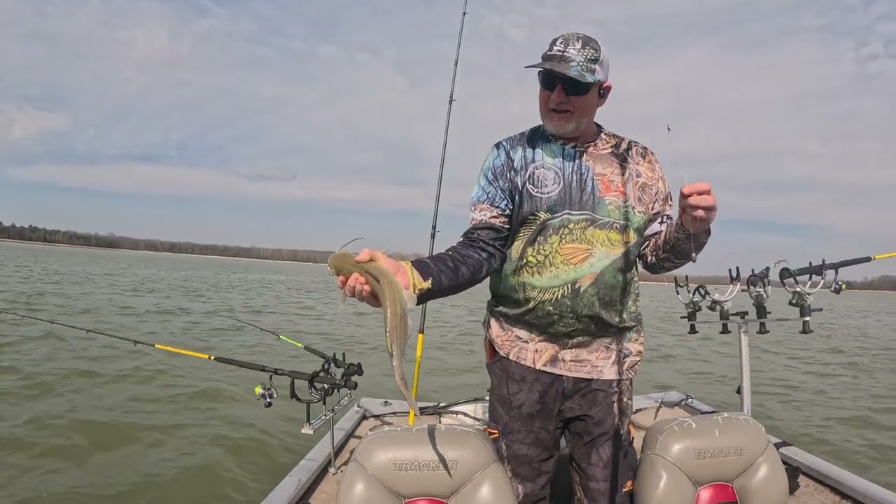 Первая пойманная краппи в озере Перси Прист в 2026 году