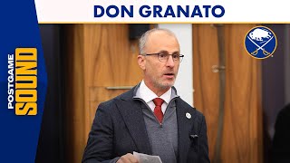 "We're Getting To Our Game" | Don Granato After 4-0 Shutout Win Over Colorado