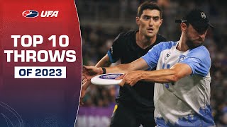 On the MARK! The 10 BEST throws from the 2023 season! | #ultimatefrisbee