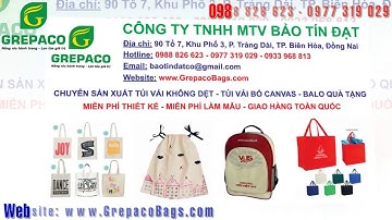 TÚI VẢI KHÔNG DỆT - CÔNG TY TNHH MTV BẢO TÍN ĐẠT  - Hotline:  0977319029