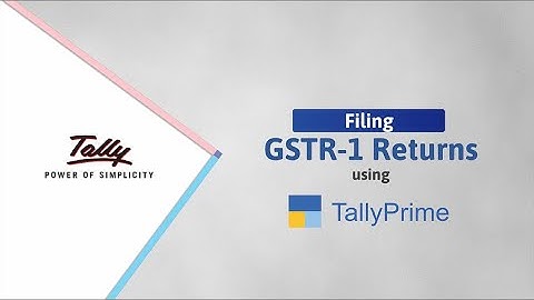 How to File GSTR-1 After Exporting it From TallyPrime | TallyHelp