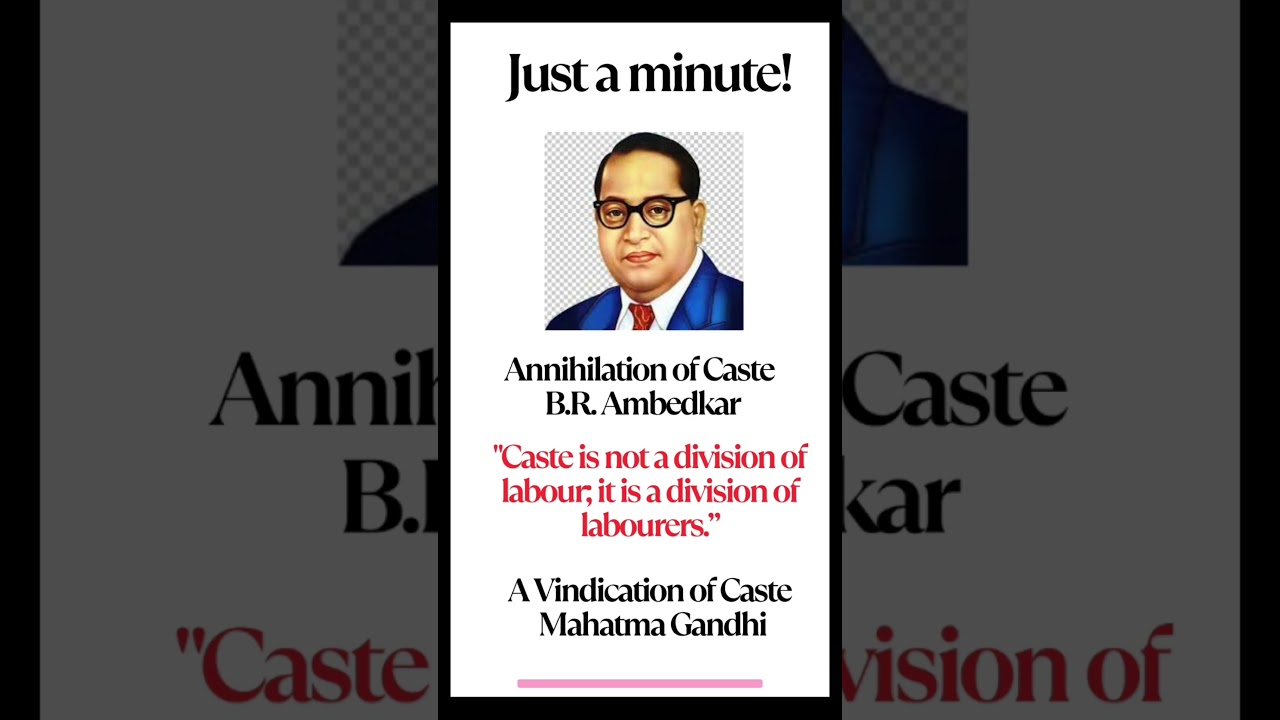 PG TRB & UGC NET English/Annihilation of Caste by Dr.B.R.Ambedkar/A Vindication of Caste by Gandhiji
