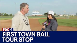 Freeport Black Sox manager on Town Ball Tour stop