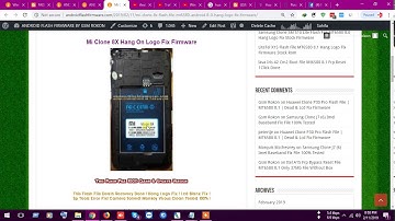 Mi Clone 8X Flash File MT6580 Android 8.0 Hang Logo Fix Firmware