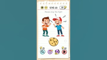 Brain test tricky puzzles level 83 please stop this fight #braintest