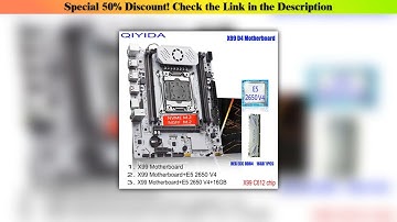 Flash Sale QIYIDA X99 Motherboard Set LGA 2011-3 Kit Xeon E5 2650 V4 CPU Processor With 16GB DDR4 E