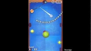 ‪Cut the Rope Experiments 2-25 Walkthrough 3 Star ‬(‪Shooting the Candy)‬ screenshot 5