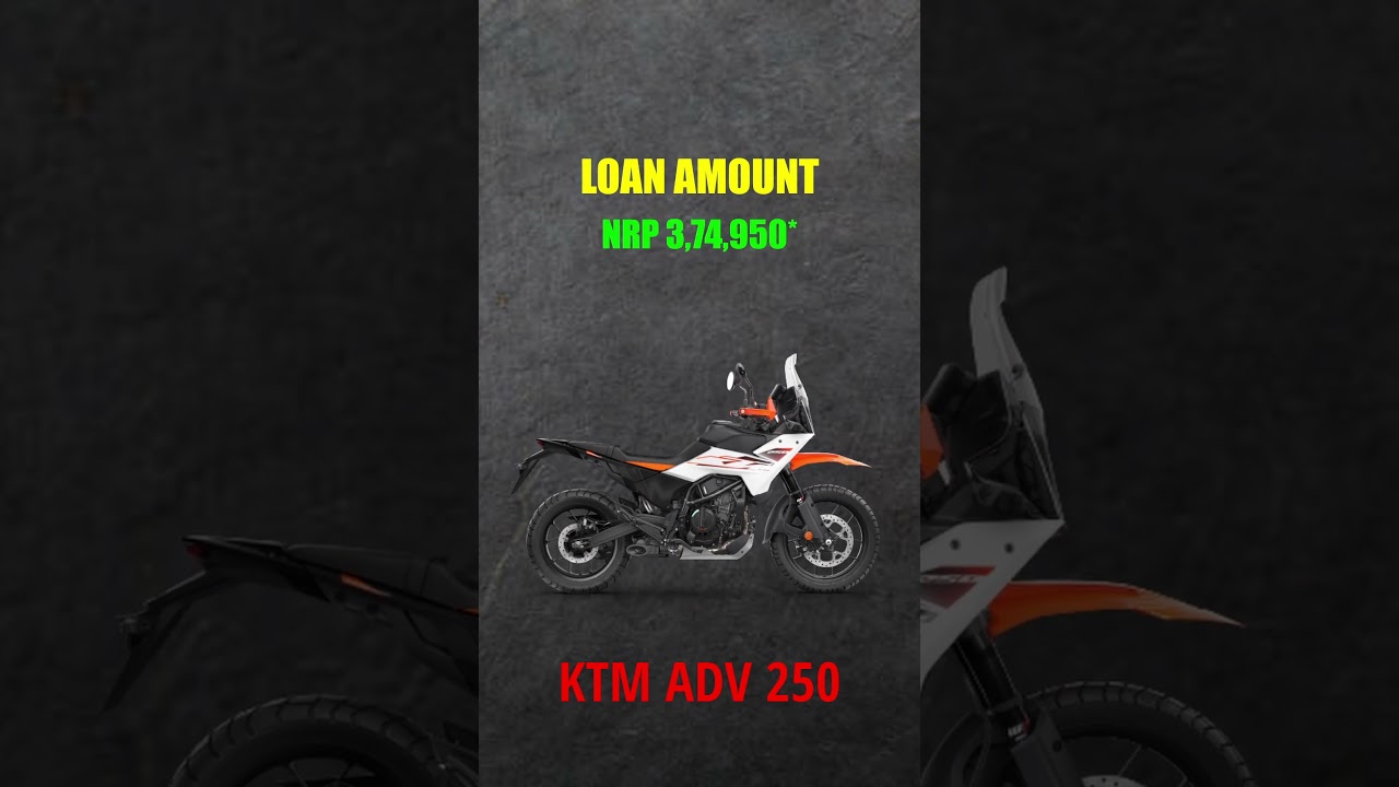 KTM Adventure 250 EMI in Nepal | KTM 250 Adventure EMI Calculation | BikeInfoNepal  