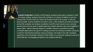 ED 203 The Role of Discipline in Learner-Centered Classroom
