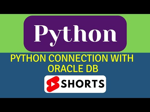Python connection with Oracle Database