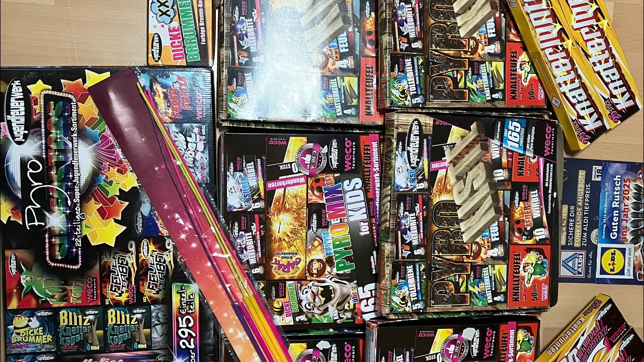 Silvester Feuerwerk Reste 2024/25