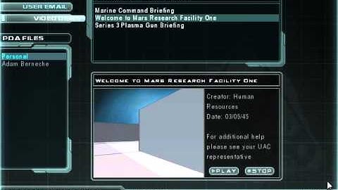 Doom 3 - Video Disk 2 PDA