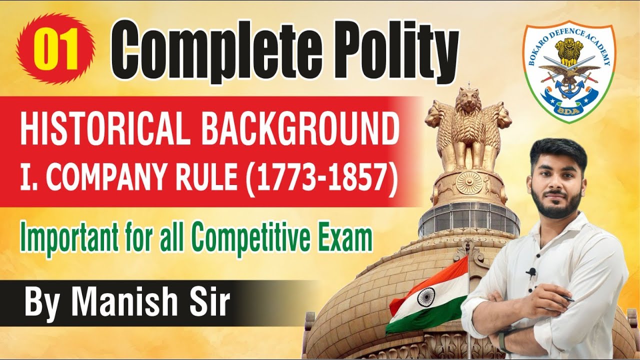 Complete Indian Polity || Chapter-1 Historical Background || Part-1