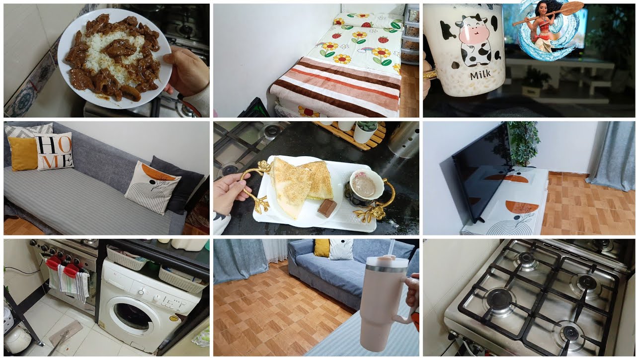  يوم جديد من السعي والانجاز ☀️ رسالة شكر وامتنان💌 طبخة جديدة 🍲 وتنضيف وتغيير بسيط 🫰🤎