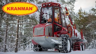 Kranman 960 miniskotare kör i 40 cm snö