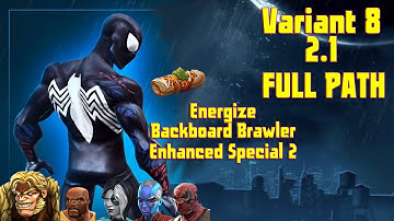 MCOC Variant 8 2.1 Deadpoolooza Energize + Backboard Brawler + Enhanced Special 2 w/ Cosmic Spidey