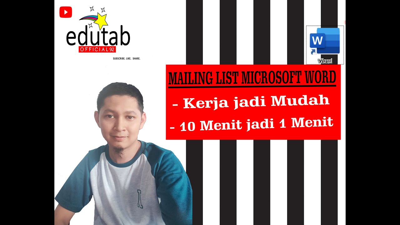Cara Mudah Membuat Mail Merge MS WORD 