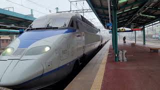 광주송정발 익산행 KTX 492열차 익산역 도착