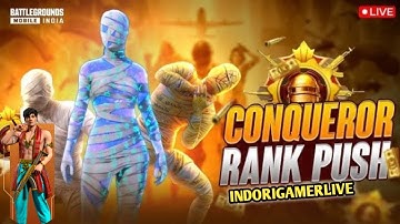 DAY-30 🔥 HARD CONQUEROR RANK PUSH GAMEPLAY BGMI #bgmilive #viral #live #pubglive