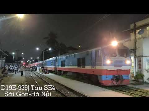 Video 2 chuyến tàu đêm đón khách tại Ga Dĩ An(2022) - youtube