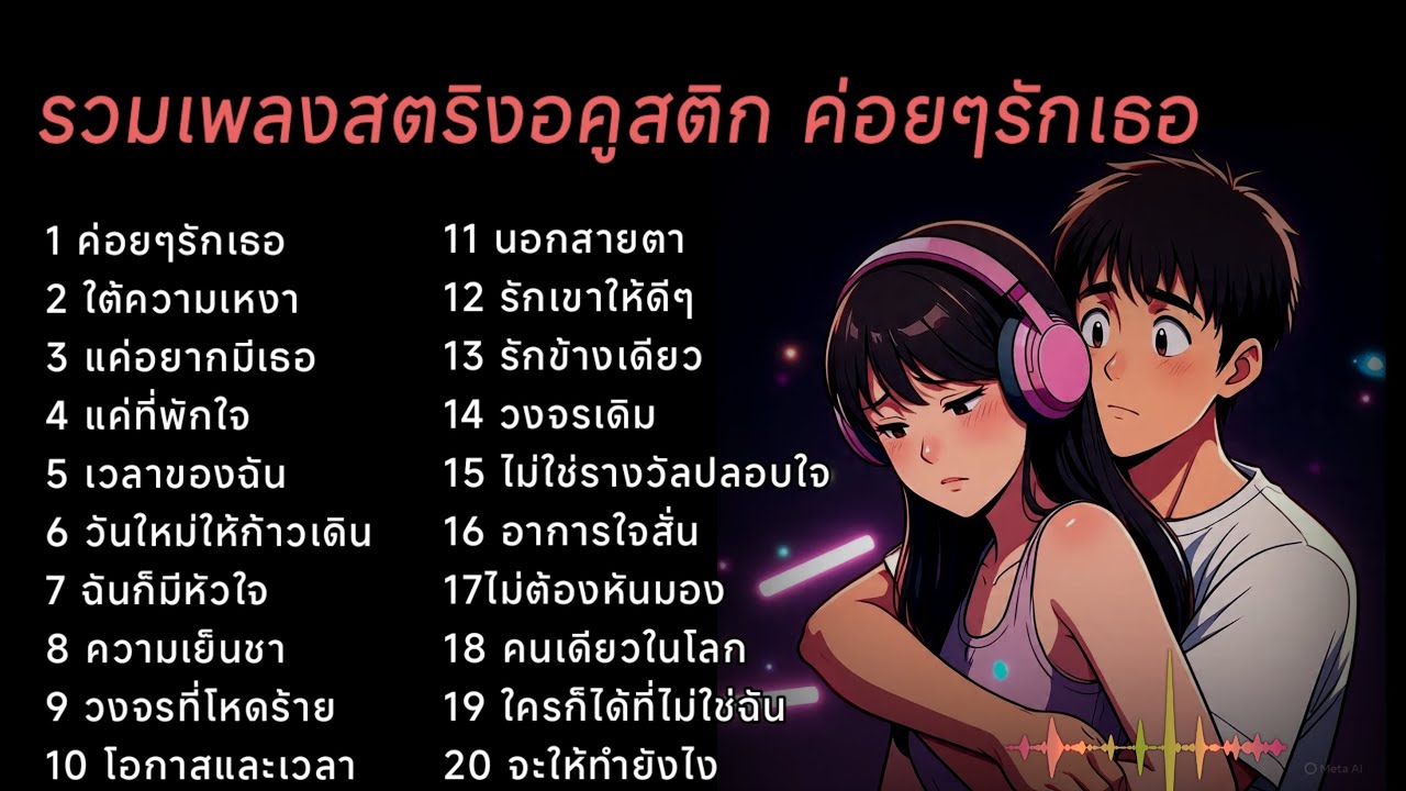 รวมเพลงสตริงอคูสติก ค่อยๆรักเธอ 🌹🌹🌹