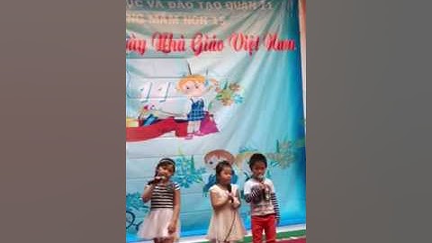 Atiso hát bông hồng tặng cô 20/11/2016