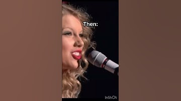 Fearless then vs now. Which do you prefer? #taylorswift #inshot #swifties #erastour #fearlesstour