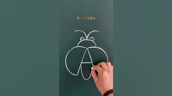 用字母A画七星瓢虫🐞#画画 #一学就会系列 #简笔画