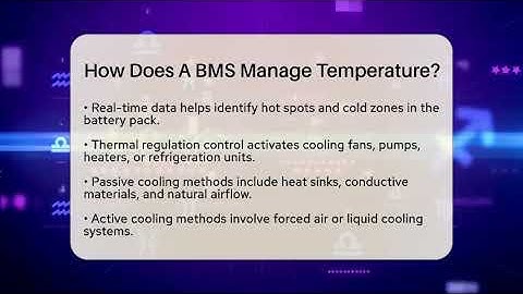 How Does A BMS Manage Temperature? - Talking Tech Trends