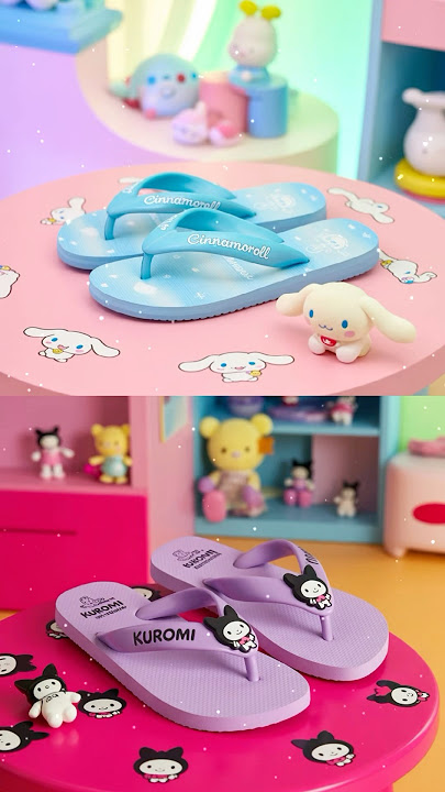 Sandal jepit kuromi dan cinnamoroll keren #sanrio #kuromi #cinnamoroll #mymelody #sandals