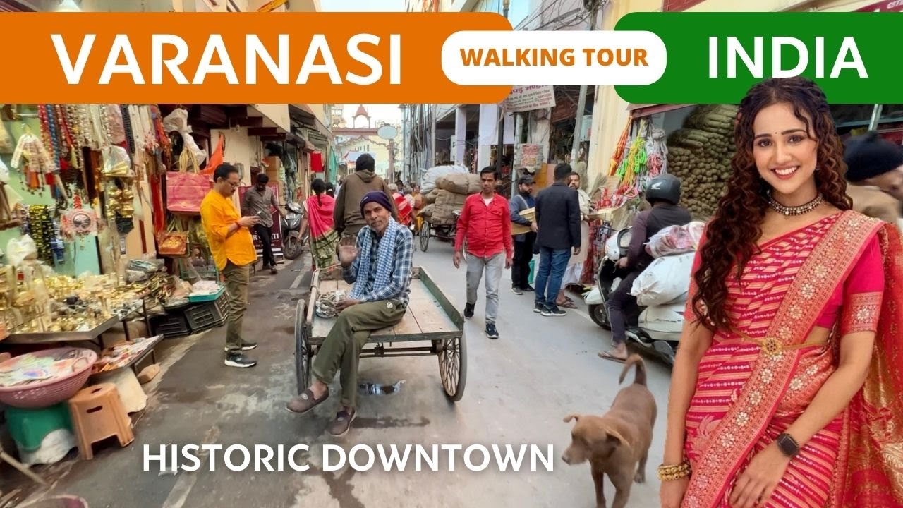 Varanasi India 🇮🇳 Downtown walking tour 2024 | India travel Varanasi India 🇮🇳 Downtown walking tour 2024 | India travel