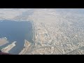 Izmir - Takeoff with AnadoluJet Boeing 737-800 to Ankara with view of Izmir