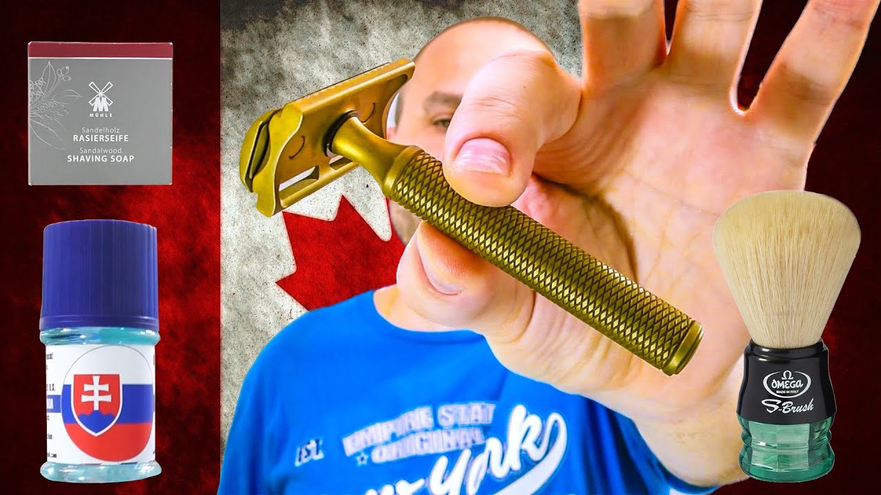 💈 Канадская КРАСОТКА в интимном БРИТЬЕ - Бритва Karve D, Muhle. Barbus Dermacol Omega Brush Personna