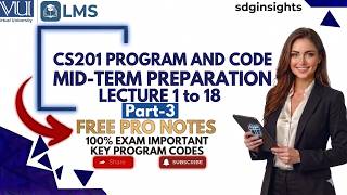 CS201 Midterm Preparation Spring 2026 | Important Coding Questions Part 3 | VU