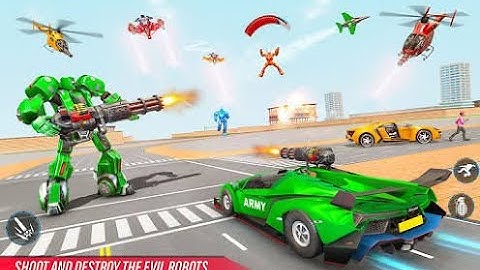 Army Bus Robot Car Game :android gameplay