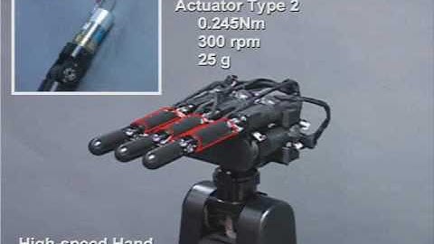 High-speed multifingered hand (UT/HDS hand) (IEEE/RSJ IROS 2003)
