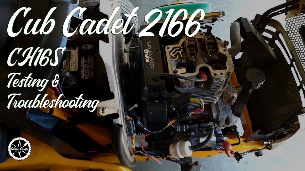 Kohler Command CH16S Testing & Troubleshooting – Cub Cadet 2166 - YouTube