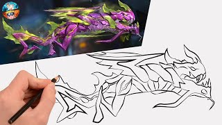 Download Lagu FREE FIRE DRAWING NEW M1014 EMERALD DRAGON EVOLUTION GUN - HOW TO DRAW FREE FIRE FF MP3