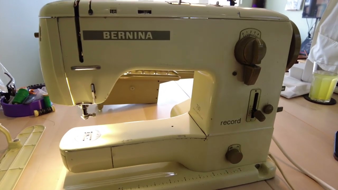 Bernina 730 Record - setup and how to thread the machine