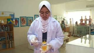 Praktikum membedakan larutan Asam, Basa dan Garam atau Netral dengan indikator alami kunyit