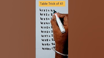 🔥41 Table Trick 🔥#shortvideo #viral #trending #video