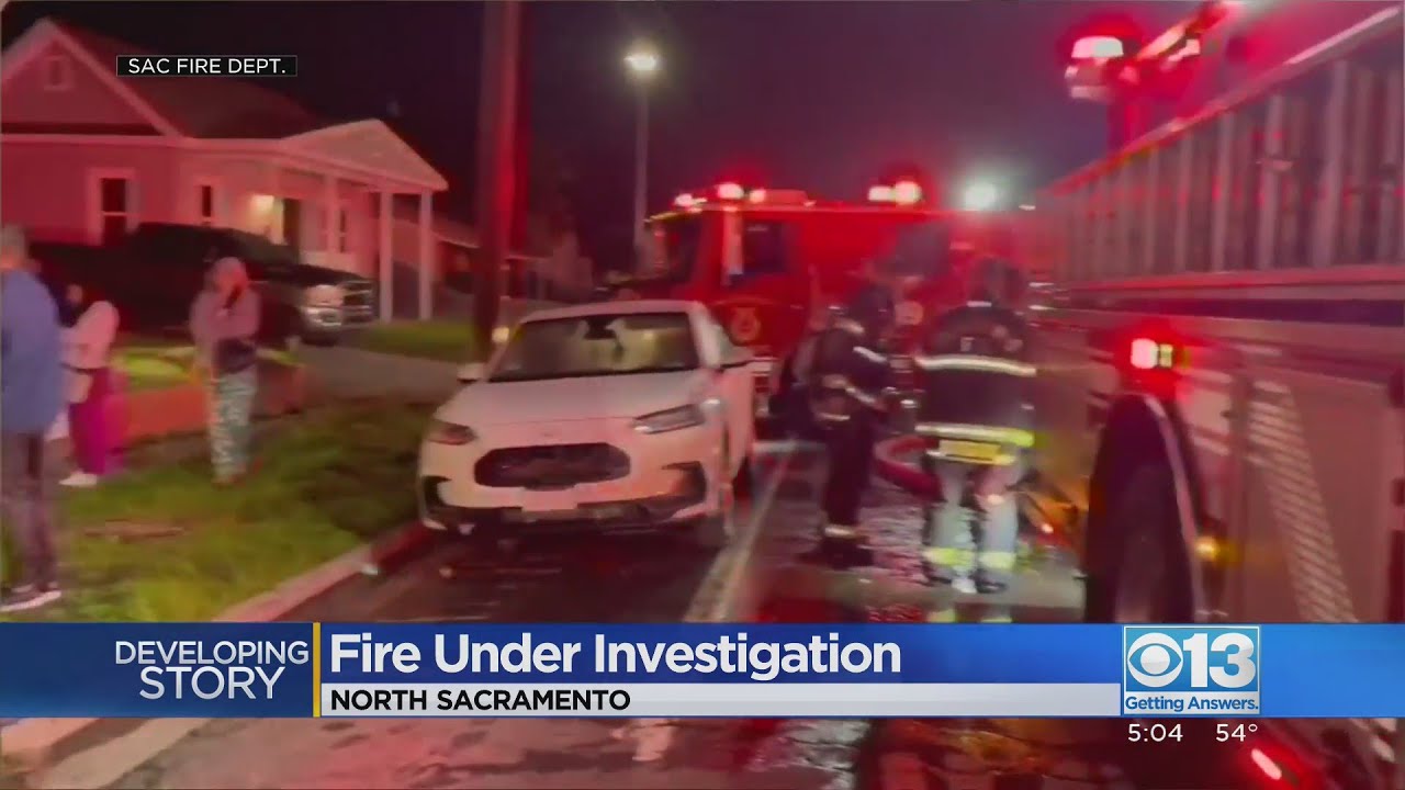 North Sacramento fire under investigation - YouTube