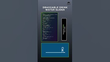 Draggable Water Slider | GSAP + SVG Liquid Animation#htmlcss #javascript #shortsfeed #shorts