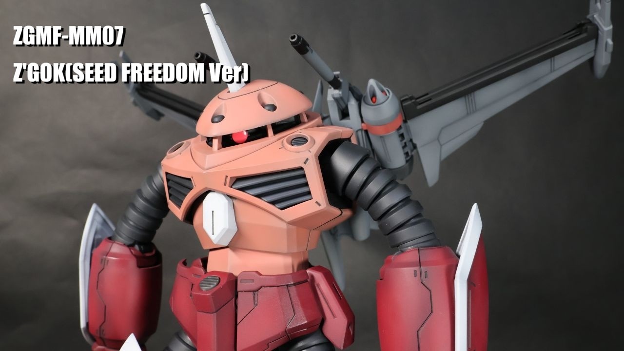 HG ズゴック(SEED FREEDOM Ver.)の製作-全塗装完成（最終段階