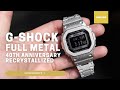 G-Shock &#39;Recrystallized Full Metal&#39; 40th Anniversary luminous silver GMWB5000PS-1