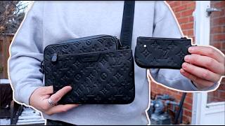 THE BEST TRAVEL BAG! LV Louis Vuitton Trio Bag in Black (Review)