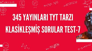 TEST-7 | TYT TARZINDA KLASİKLEŞMİŞ SORULAR | AÇILAR | ÜçDörtBeş GEOMETRİ SORU BANKASI