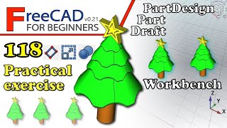 FreeCAD 0.21 Beginners tutorial: practical exercise 118 (PartDesign, Part and Draft) by OffsetCAD 1,039 views 5 months ago 19 minutes