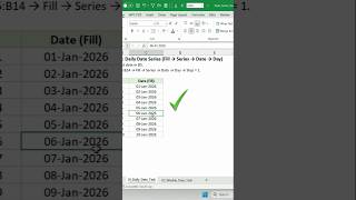 How to Fill Date Automatically in Excel #excel #exceltutorial #mis #dataanalysis