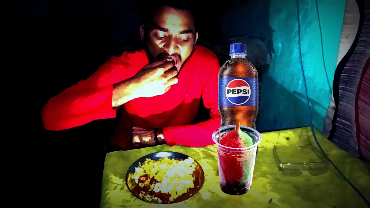 cild pepsi soya rice fry eating show - YouTube